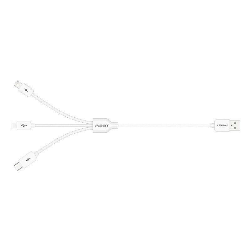 . 3-in-1 Universal Data Cable – 1.2m Fast Charging for iPhone & Type-C - GoTypical