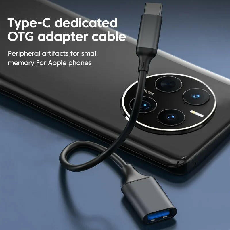 . OTG Adapter Type-C to USB 3.0 Cable – Compact Durable Converter - GoTypical