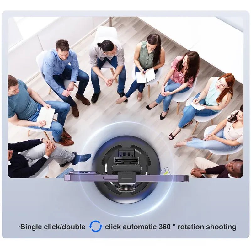 P02 Auto Face Tracking Stand 360 Rotation Phone Holder Desktop Tracking Gimbal Stabilizer Tripod for Live Vlogging Video - GoTypical