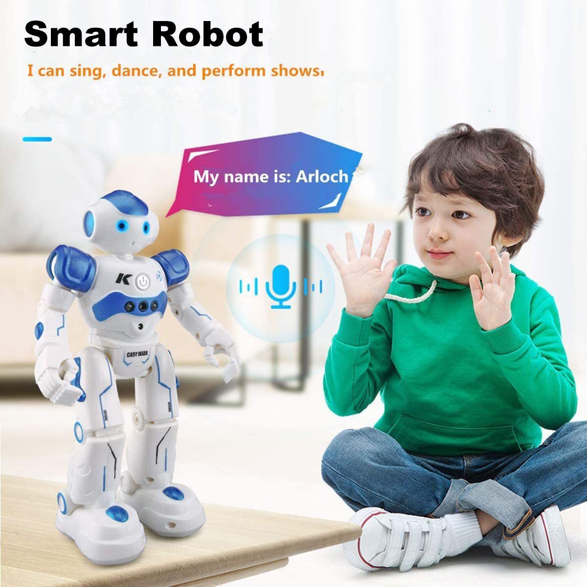 RC Robot Toys Gesture Sensing Smart Robot Toy For Kids Can Singing Dancing Speaking Christmas Birthday Gift - GoTypical