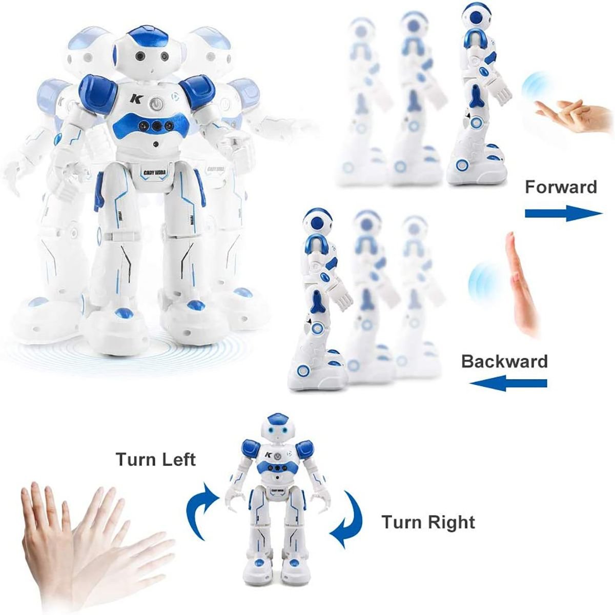 RC Robot Toys Gesture Sensing Smart Robot Toy For Kids Can Singing Dancing Speaking Christmas Birthday Gift - GoTypical