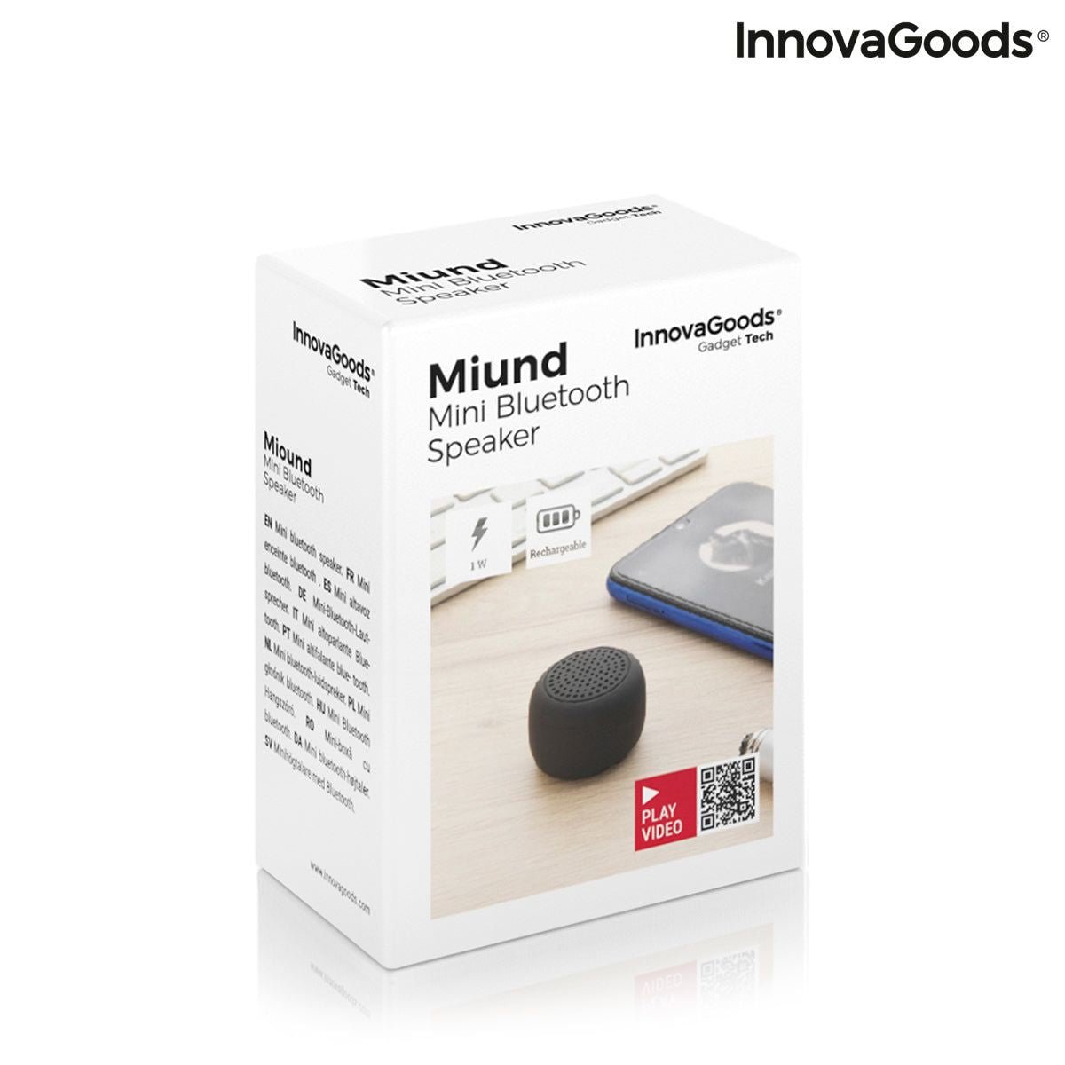Rechargeable Portable Wireless Mini Speaker Miund InnovaGoods - GoTypical
