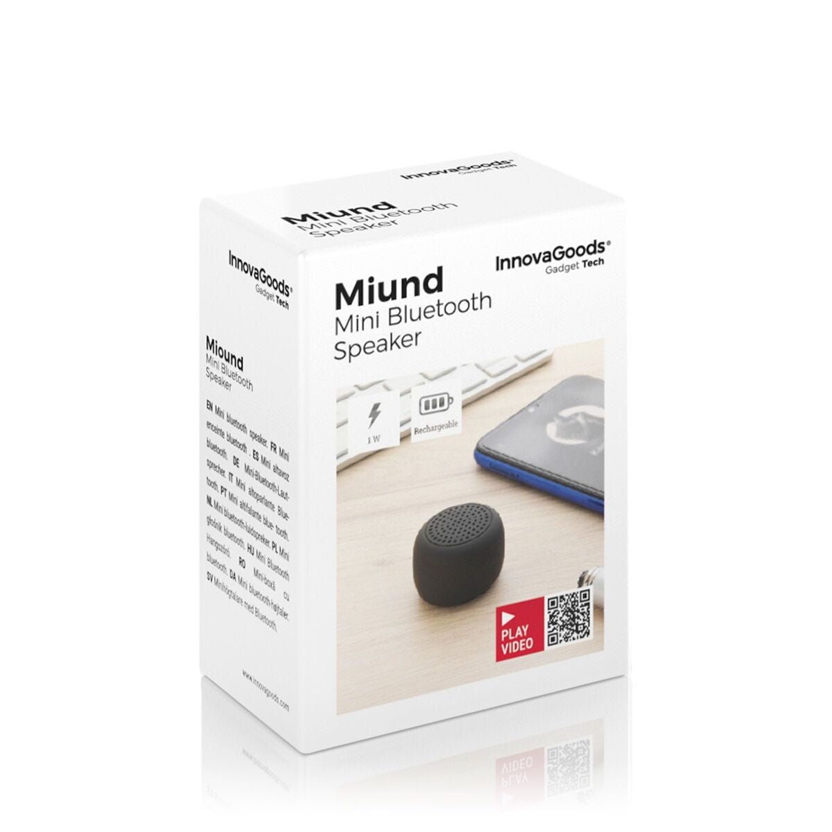 Rechargeable Portable Wireless Mini Speaker Miund InnovaGoods - GoTypical