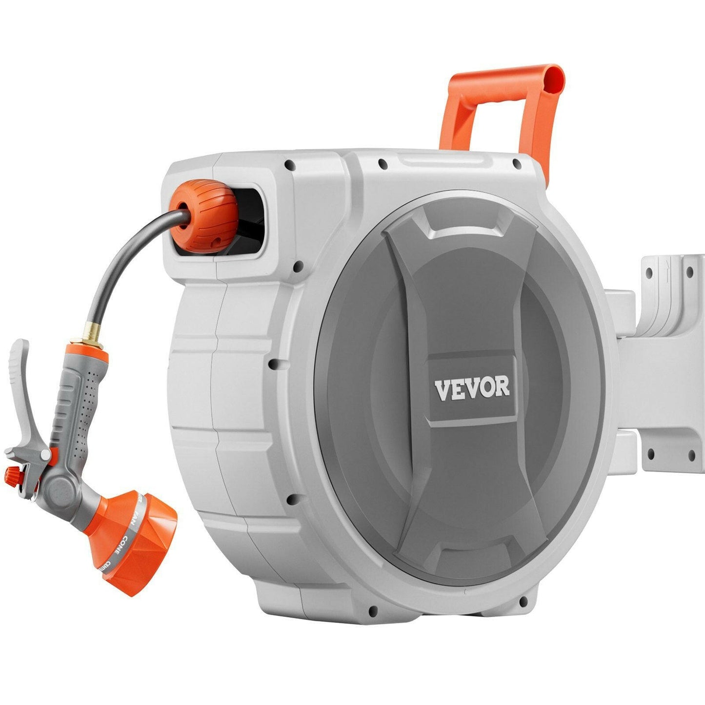Retractable Garden Hose Reel 1/2 Inch x 84 ft Wall Mounted Garden Hose Reel - GoTypical