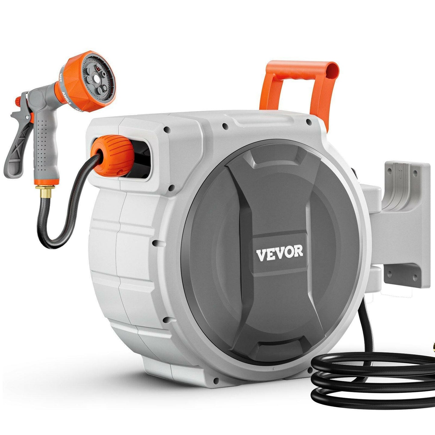 Retractable Garden Hose Reel 1/2 Inch x 84 ft Wall Mounted Garden Hose Reel - GoTypical