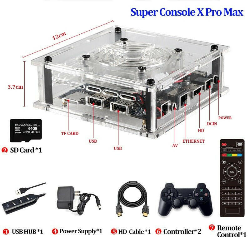 . Retro Mini Video Game Console – Dual System Android, 128G Storage - GoTypical