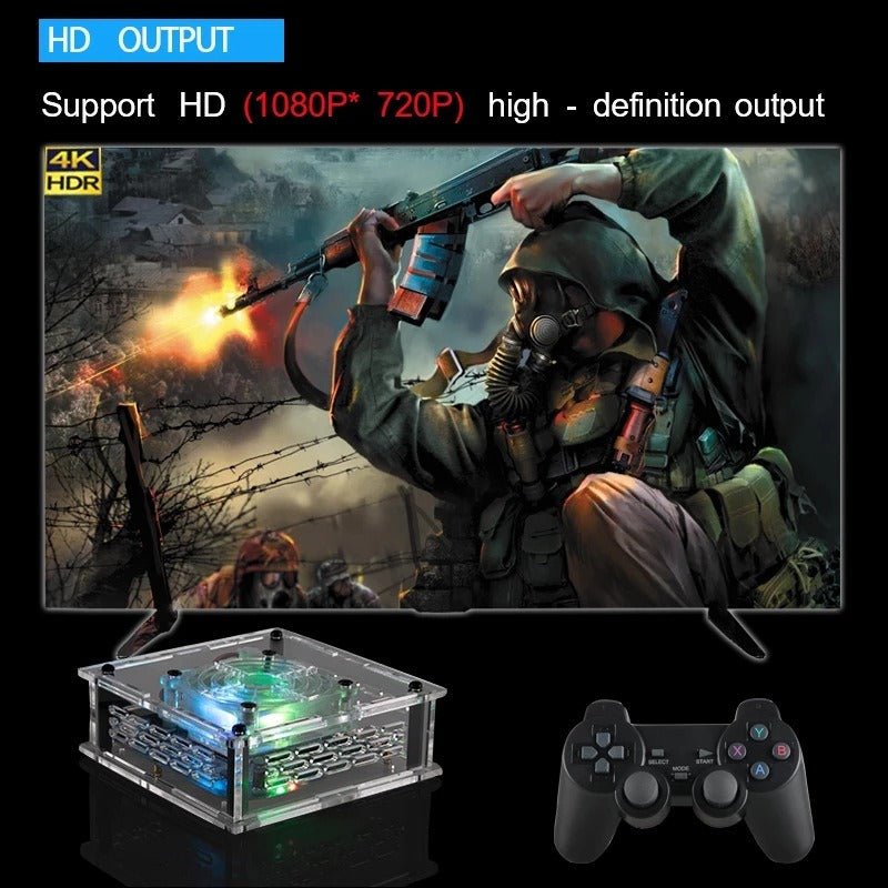 Retro mini video game console with dual systems of PSP/N64 for TV - GoTypical