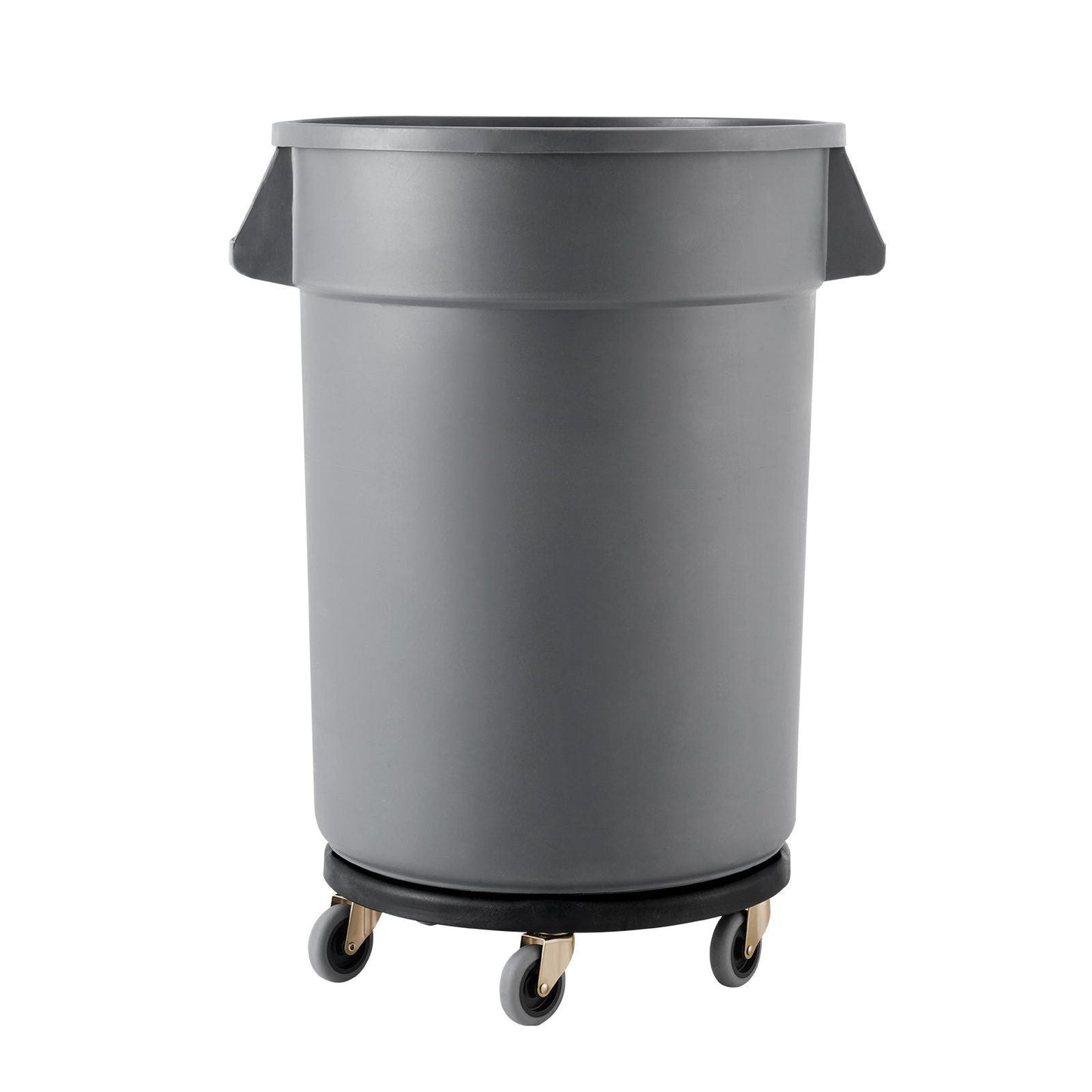 Round Trash Can Dolly Fit 20, 32, 44, 55 Gal Garbage Container 500lbs Heavy Duty - GoTypical