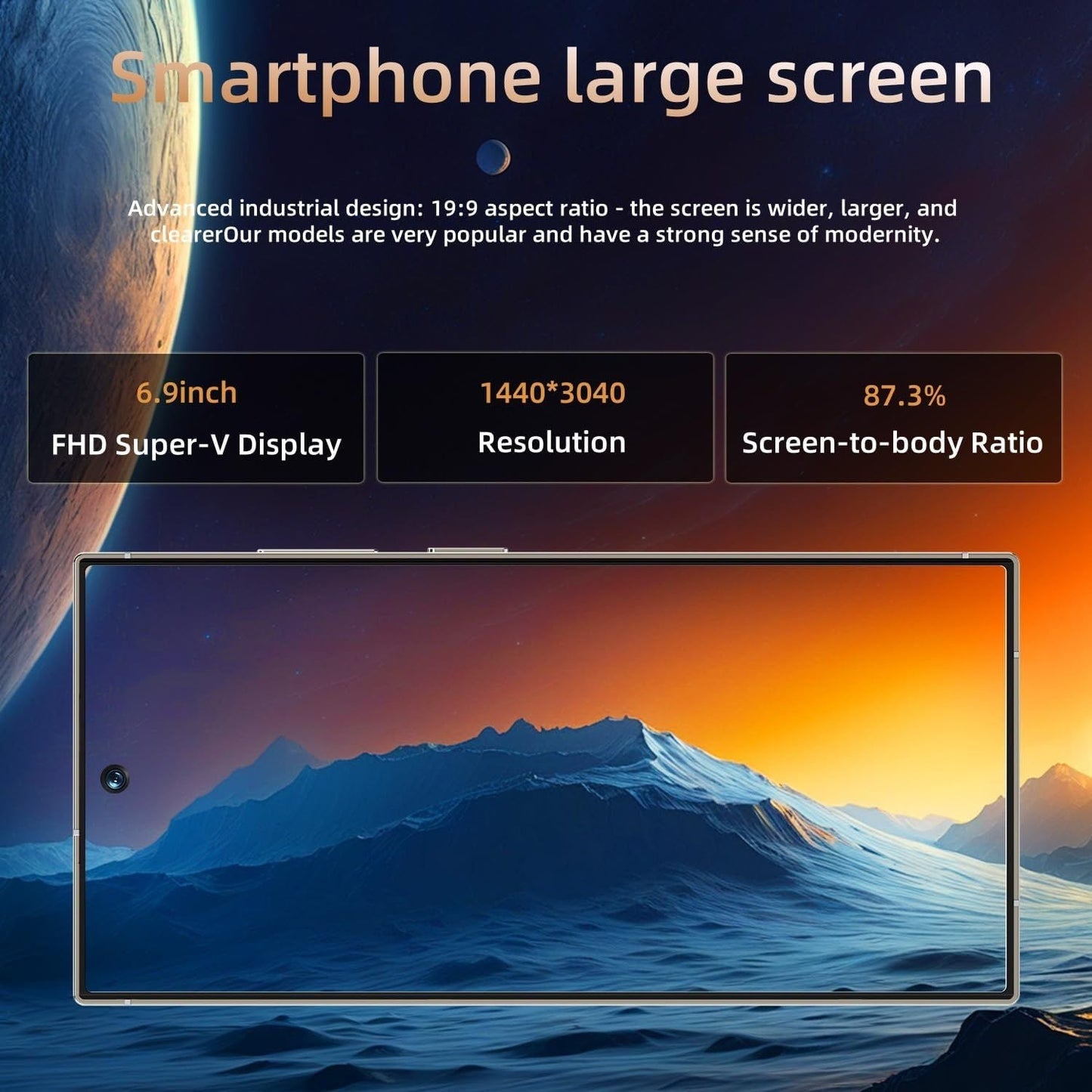 S25 Ultra Cell Phone 5G Unlocked Phone,Smartphone with Tool Pen, Android 15.0 Cell Phone 8GB+256GB Dual SIM Dual Standby - GoTypical