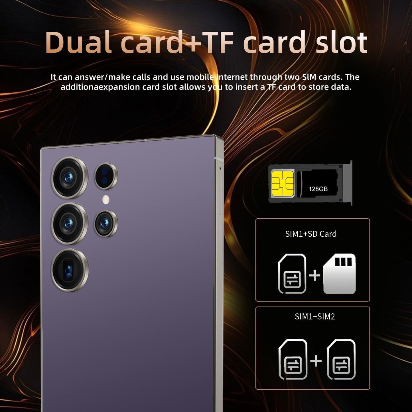 S25 Ultra Cell Phone 5G Unlocked Phone,Smartphone with Tool Pen, Android 15.0 Cell Phone 8GB+256GB Dual SIM Dual Standby - GoTypical