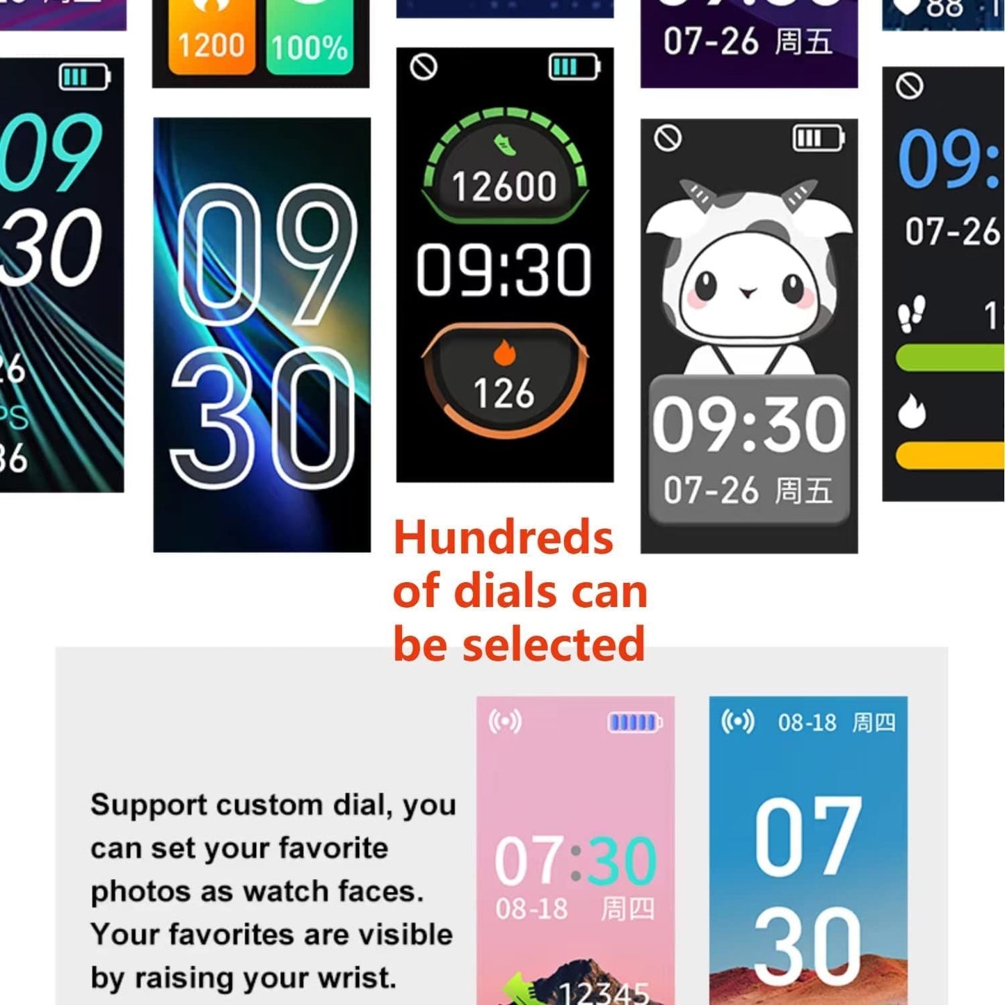S5 Fitness Tracker Smart Watch Sports Watch Bracelet blood pressure fitness heart rate meter step temperature waterproof sports bracelet - GoTypical