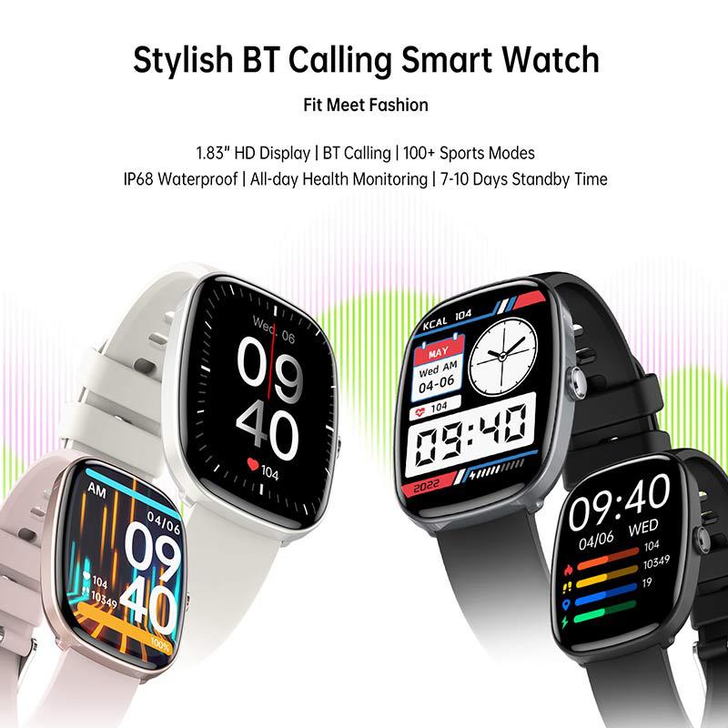 S5 smartwatch IP68 waterproof Bluetooth call sports wristband heart rate and blood oxygen monitoring - GoTypical