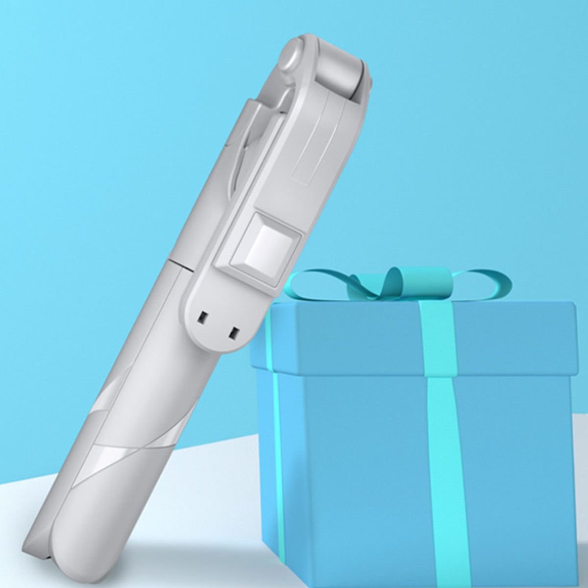 Self Video Portrait Soft Halo Light Stand With Dual LED Light And Bluetooth Remote - GoTypical