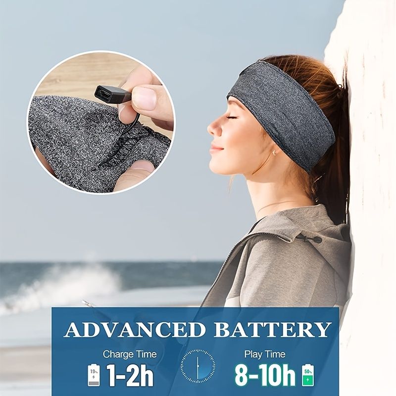 Sleep Headphones; Noise Cancelling Headphones For Sleeping - Sleep Headphones For Side Sleepers; Sleeping Headphones Headband For Insomnia Nuit Travel For Women Men Mom Dad Kids - GoTypical