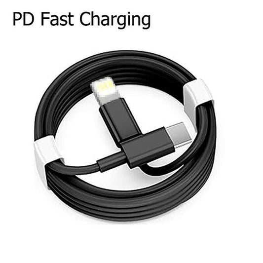 Apple Fast Charging Cable – 1.8m PD20W Lightning Cable Black - GoTypical