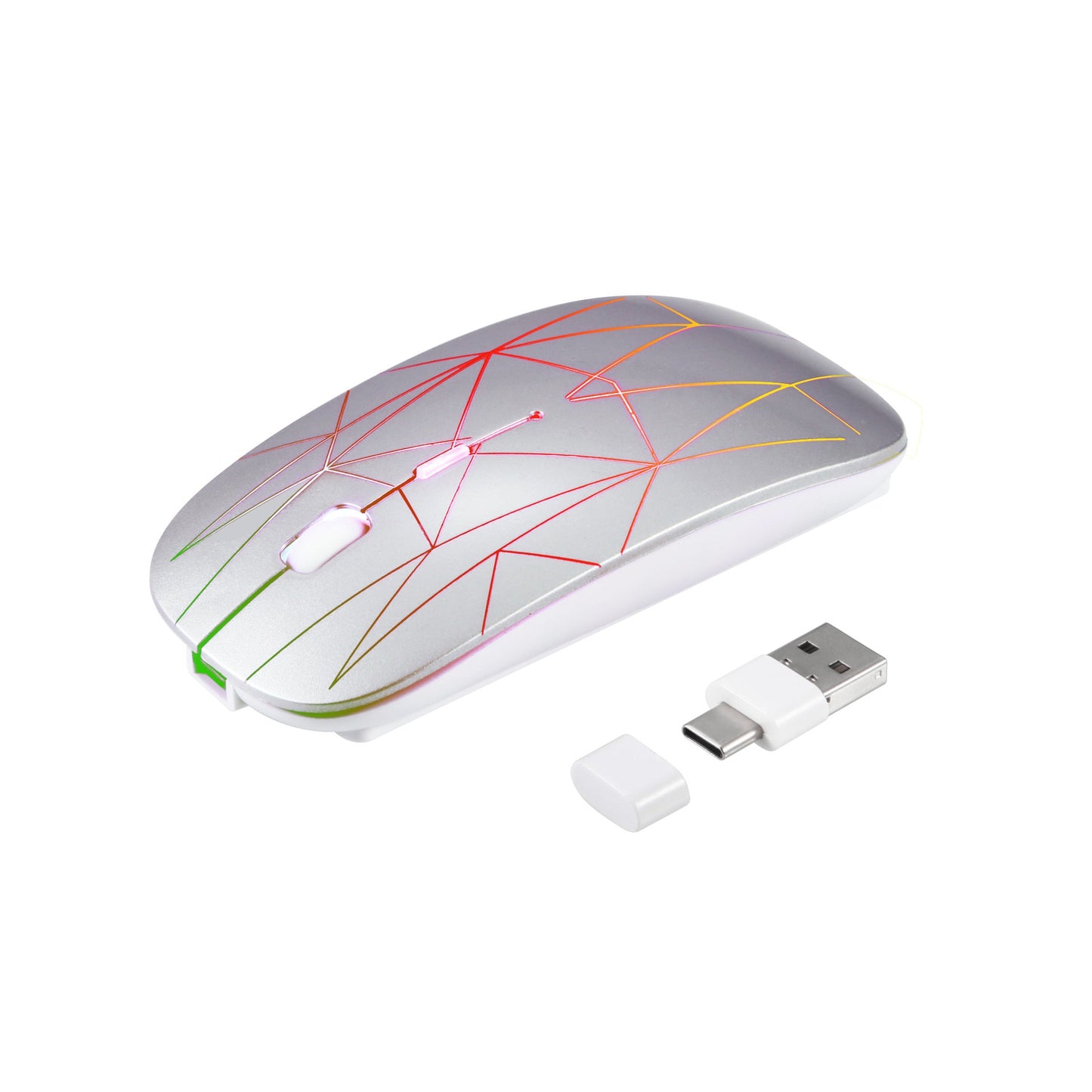 Suitable for Microsoft Surface Light up Silent Type c+USB Dual Interface Mouse Wireless Mouse - GoTypical