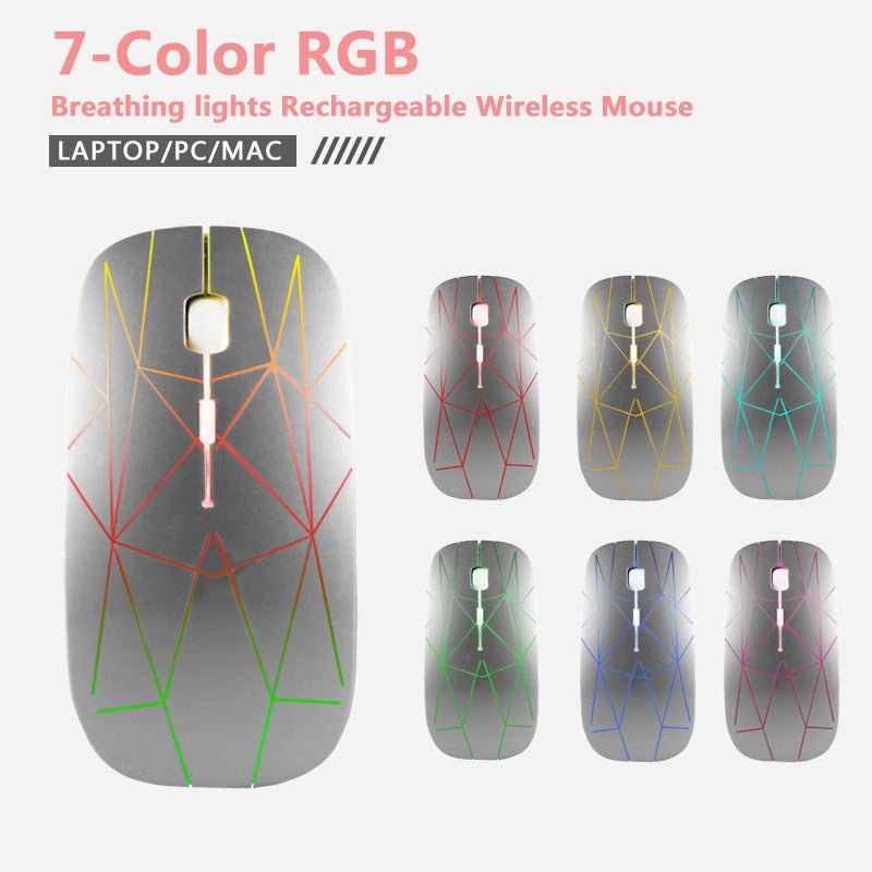 Suitable for Microsoft Surface Light up Silent Type c+USB Dual Interface Mouse Wireless Mouse - GoTypical