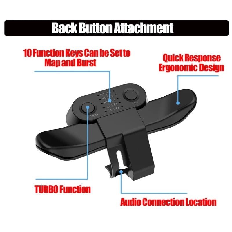 Suitable for PS4 controller back extension button PS4 slim/pro button extension programmable back button - GoTypical