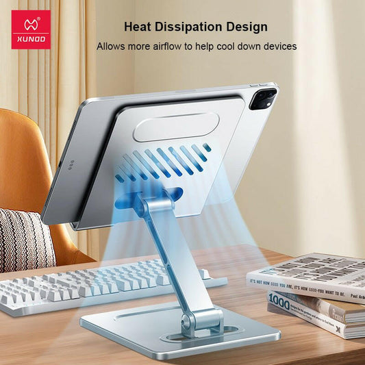 . Foldable Aluminum Alloy Tablet Stand – Heat Dissipation Mobile Holder - GoTypical