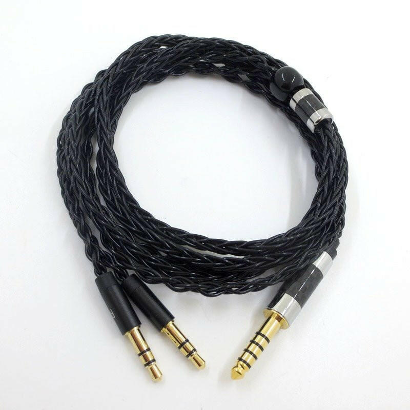 . Silver Plated Balanced Headphone Cable – Dual 3.5mm for Tianlong HIFIMAN - GoTypical