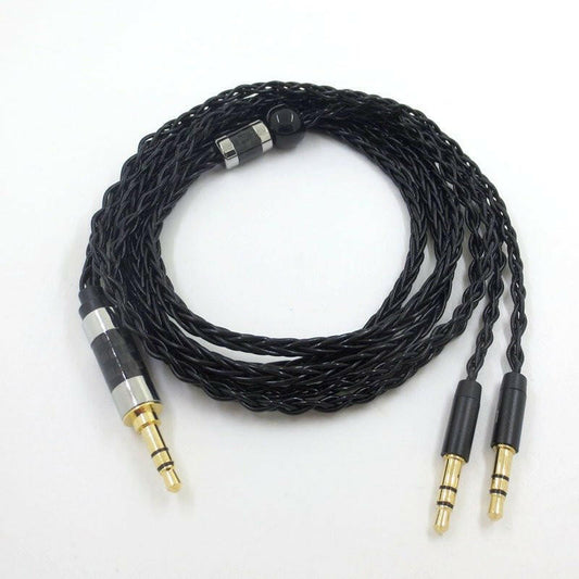 . Silver Plated Balanced Headphone Cable – Dual 3.5mm for Tianlong HIFIMAN - GoTypical