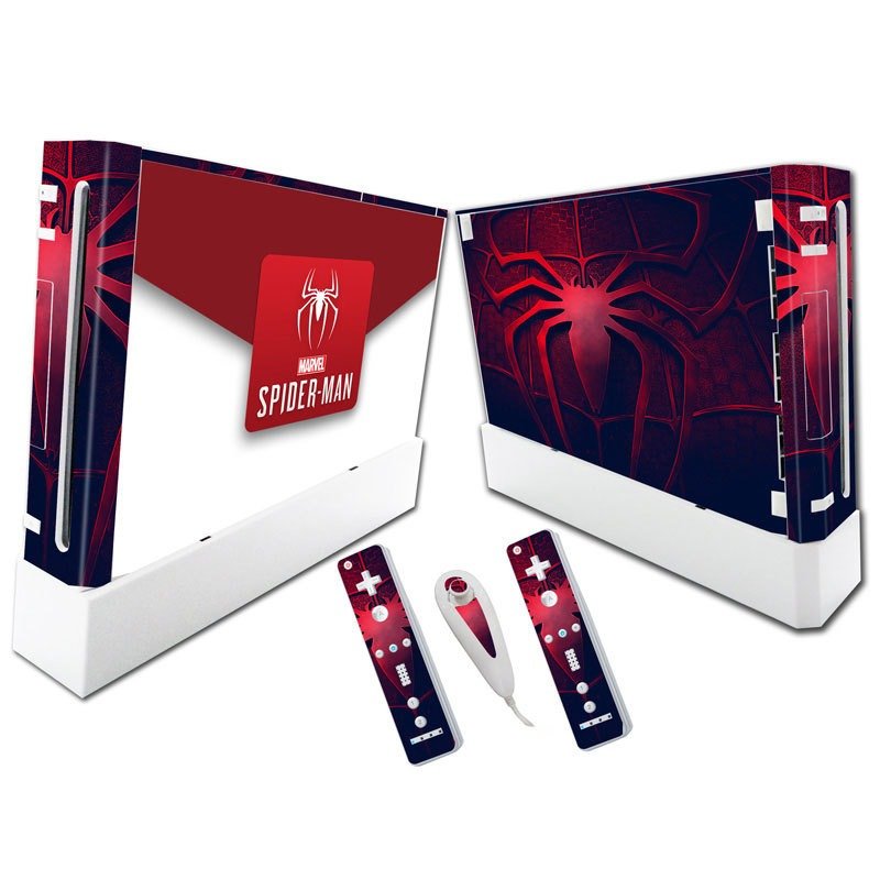 Suitable for WII stickers wii console cartoon protective film Spider - Man Fortress Night multiple styles without leaving glue - GoTypical
