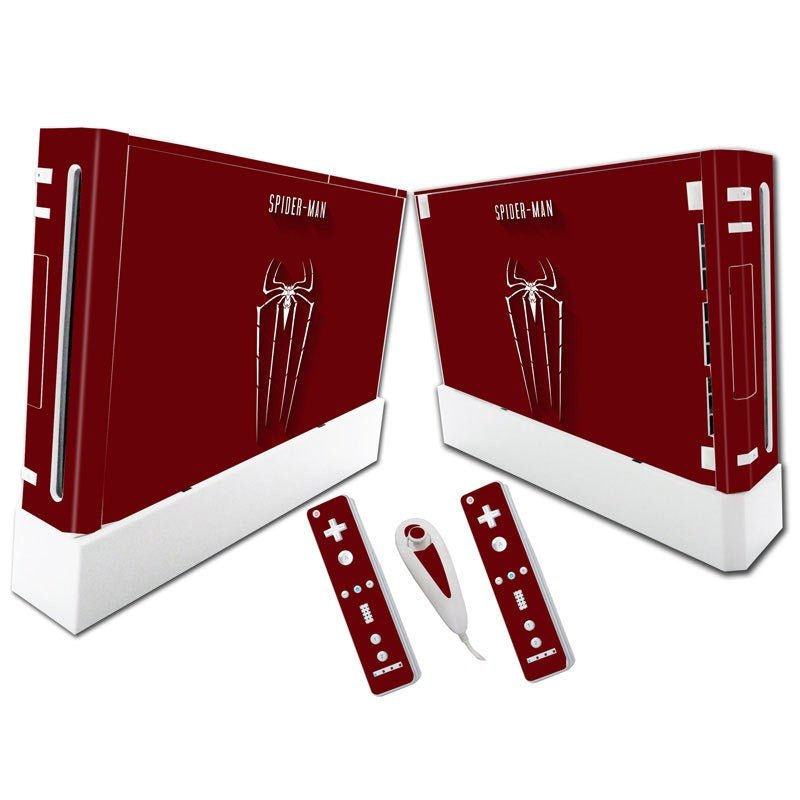 Suitable for WII stickers wii console cartoon protective film Spider - Man Fortress Night multiple styles without leaving glue - GoTypical