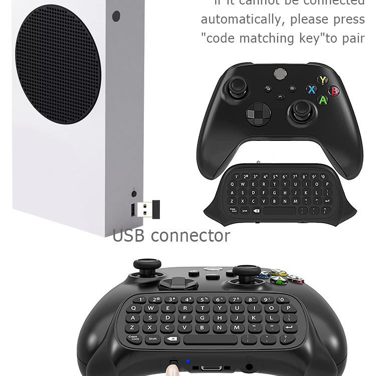 Suitable for Xbox One series game controllers wireless keyboard Xbox Series S/X input keyboard with joystick - GoTypical