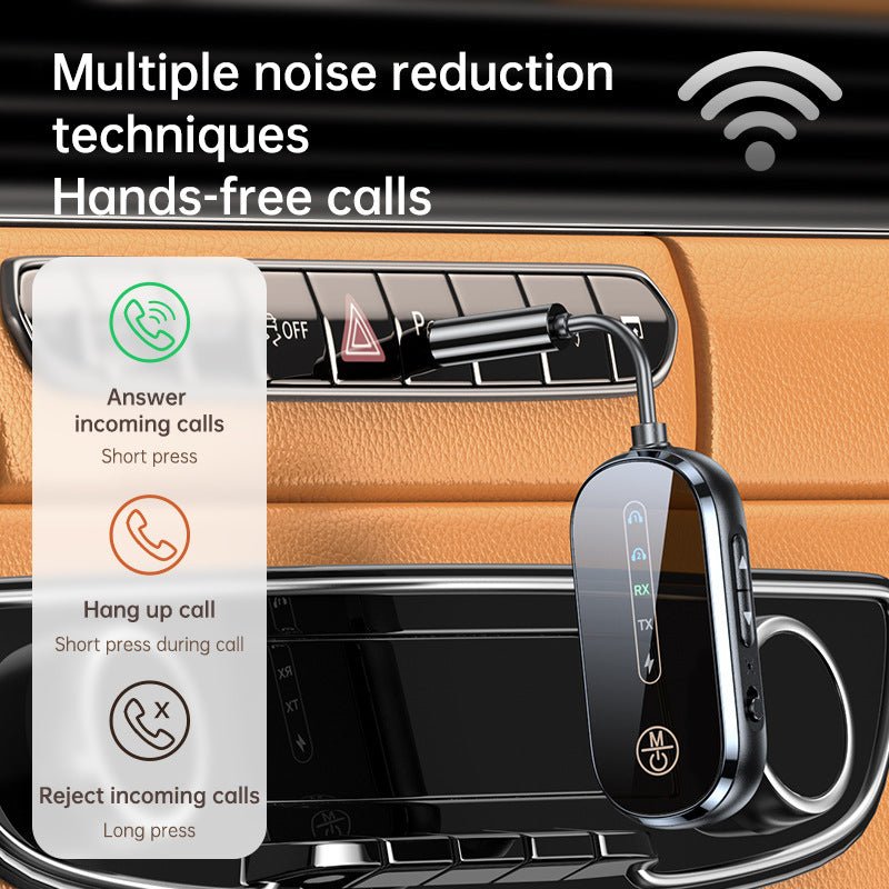 Two to two Bluetooth receiver transmitter 2 - in - 1 car Bluetooth adapter, airplane, ship, gym - GoTypical