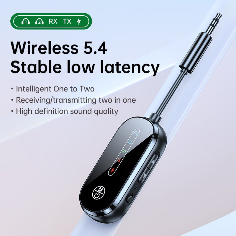 Two to two Bluetooth receiver transmitter 2 - in - 1 car Bluetooth adapter, airplane, ship, gym - GoTypical
