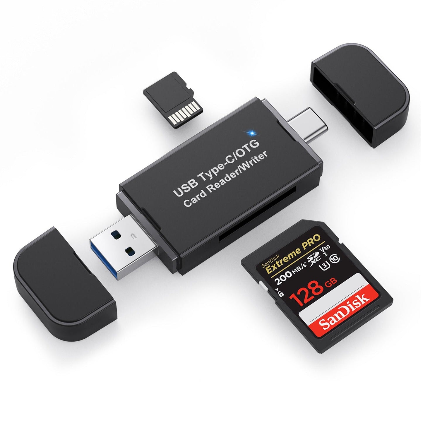 Type - C card reader USB 3.0 card reader all in one compatible with OTG card reader for mobile phones - GoTypical