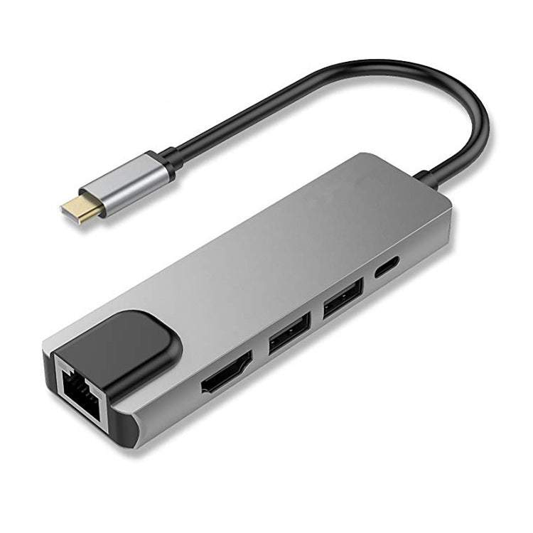 Type C docking station Type - C to HDMI 4K Gigabit Ethernet card 3.0HUB all in one - GoTypical