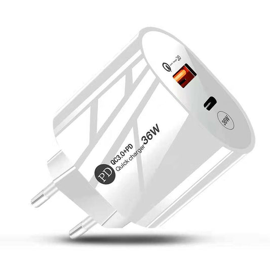 . 36W Universal Quick Charge Adapter – USB-A & USB-C Ports - GoTypical