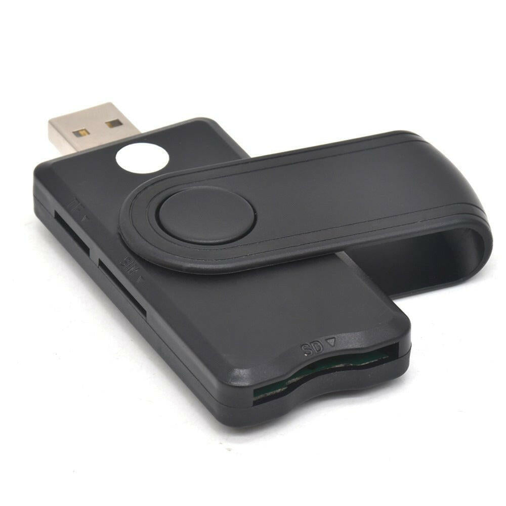 Smart Card Reader USB 2.0 – . Black ABS Multi-Platform - GoTypical