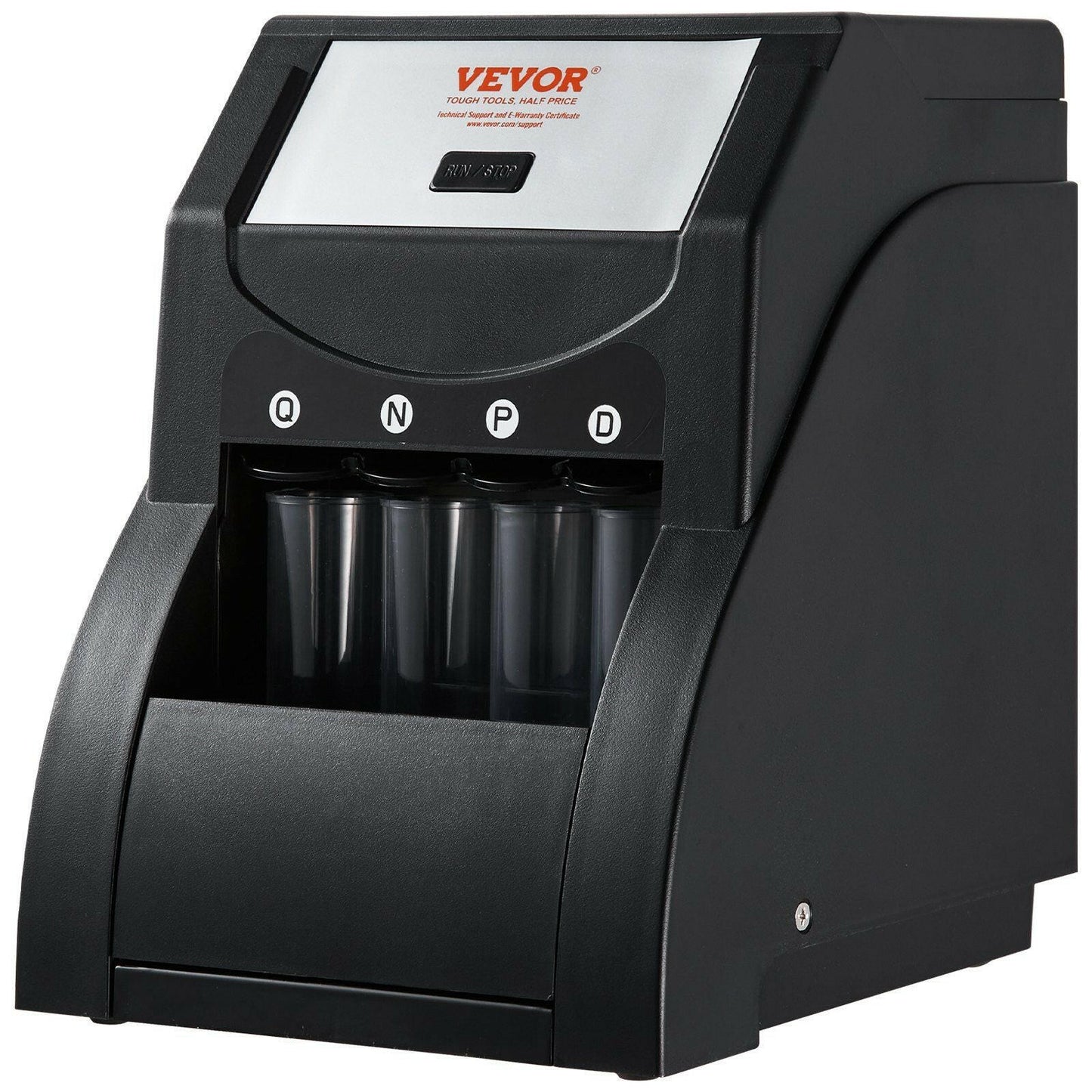 VEVOR Coin Sorter Machine – High-Speed USD Coin Counter Black - GoTypical