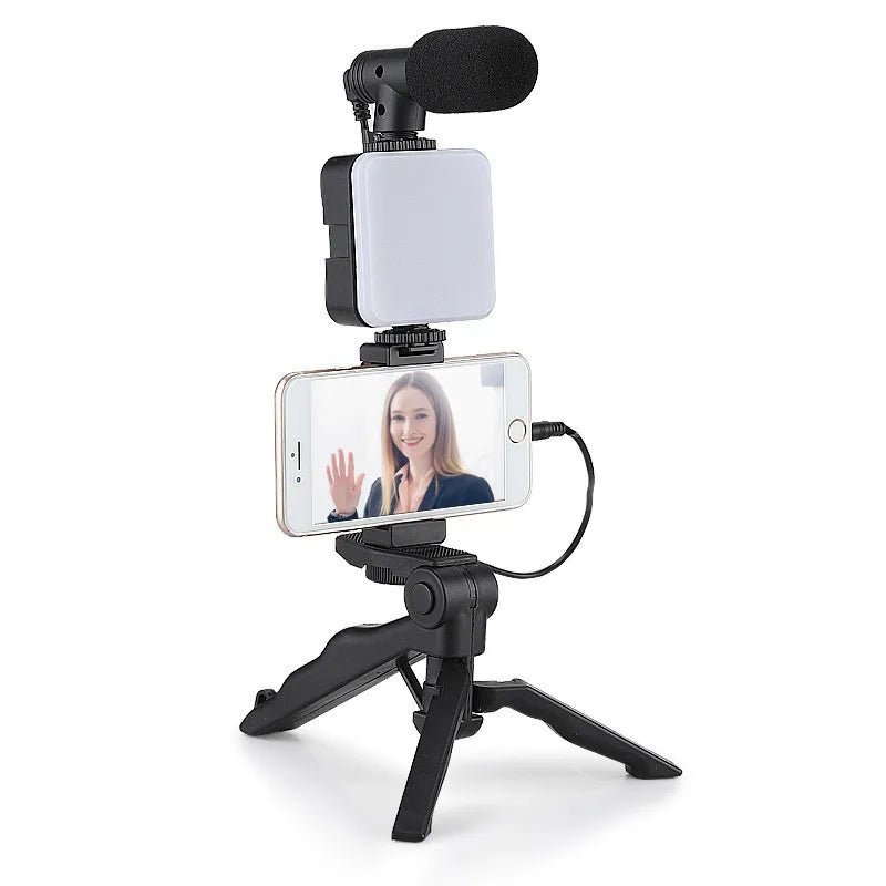 Vlogging kit for mobile phone tripod 36 led fill light and mini microphone for live stream, video TikTok YouTube - GoTypical