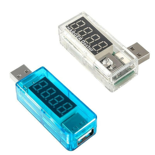 Digital USB Voltmeter – Dual Voltage & Current Tester for Electronics - GoTypical