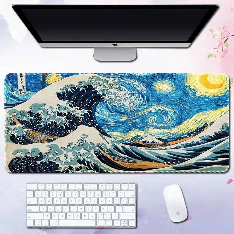 Wave mouse pad advertising game keyboard pad desk pad - GoTypical