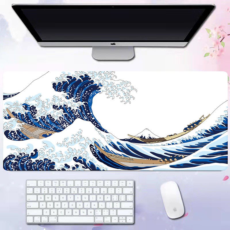 Wave mouse pad advertising game keyboard pad desk pad - GoTypical