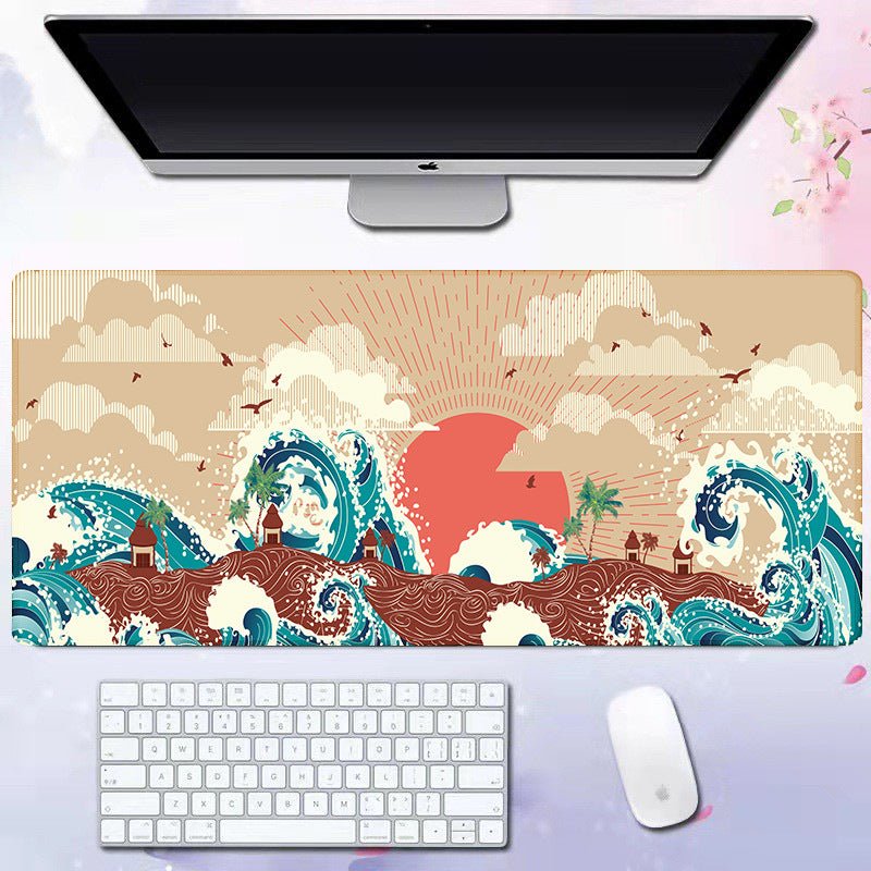 Wave mouse pad advertising game keyboard pad desk pad - GoTypical