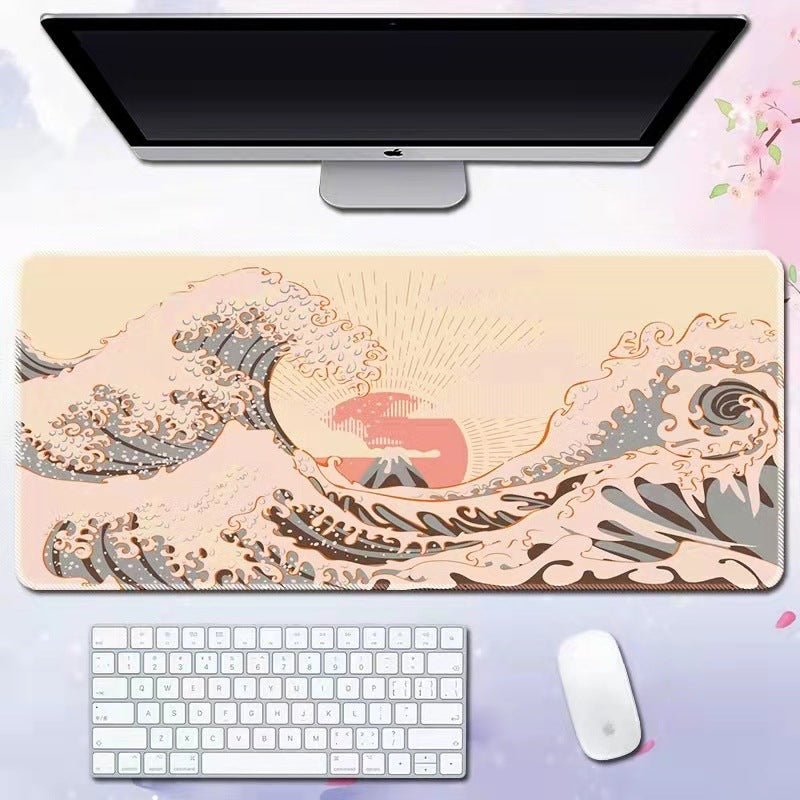 Wave mouse pad advertising game keyboard pad desk pad - GoTypical