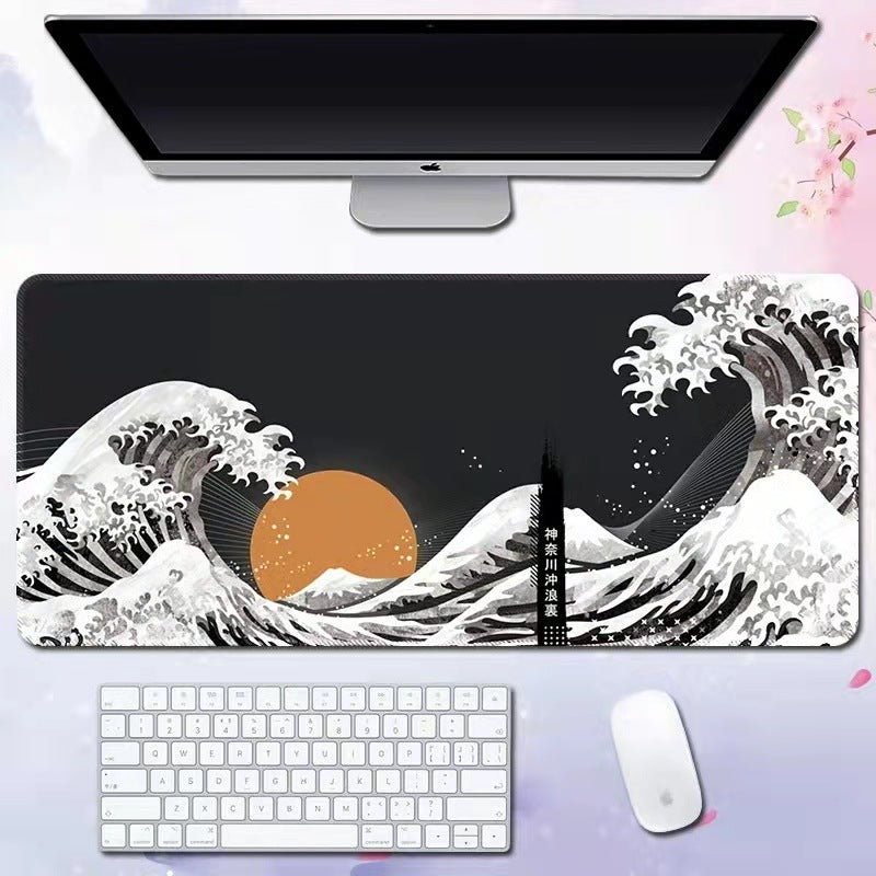Wave mouse pad advertising game keyboard pad desk pad - GoTypical