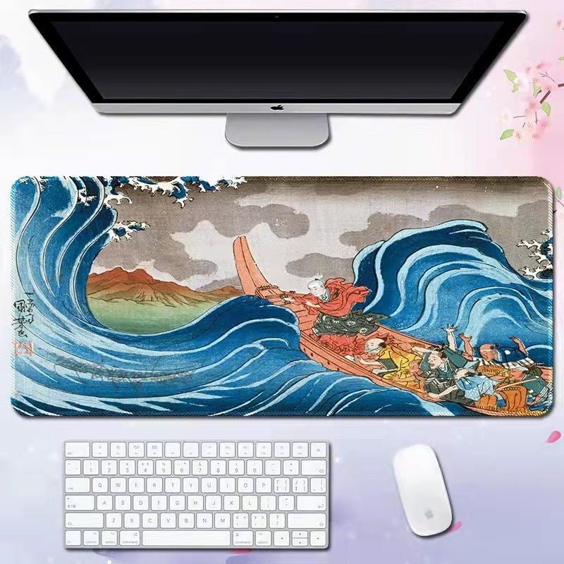Wave mouse pad advertising game keyboard pad desk pad - GoTypical