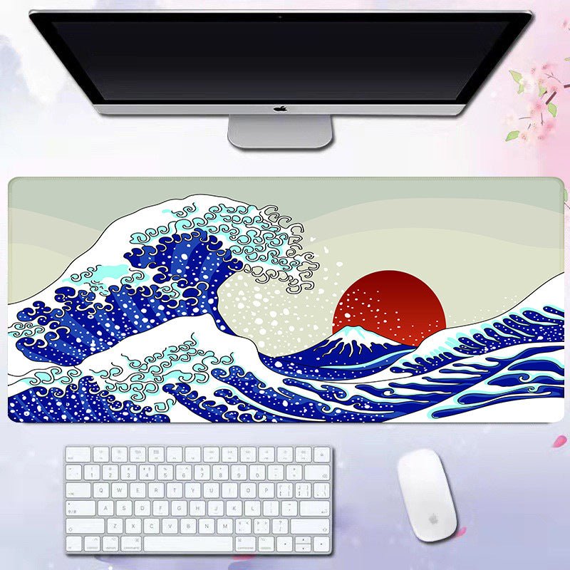 Wave mouse pad advertising game keyboard pad desk pad - GoTypical