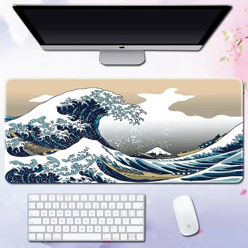 Wave mouse pad advertising game keyboard pad desk pad - GoTypical