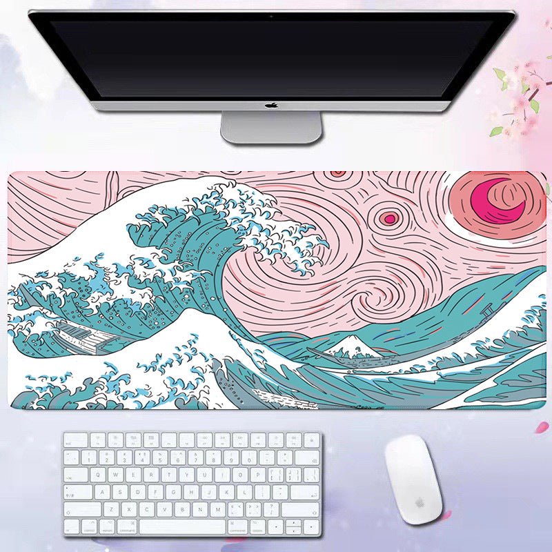 Wave mouse pad advertising game keyboard pad desk pad - GoTypical