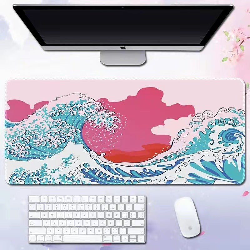 Wave mouse pad advertising game keyboard pad desk pad - GoTypical