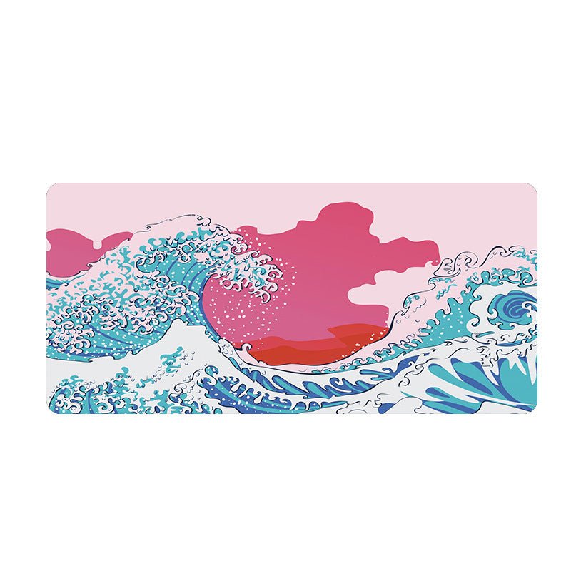 Wave mouse pad advertising game keyboard pad desk pad - GoTypical