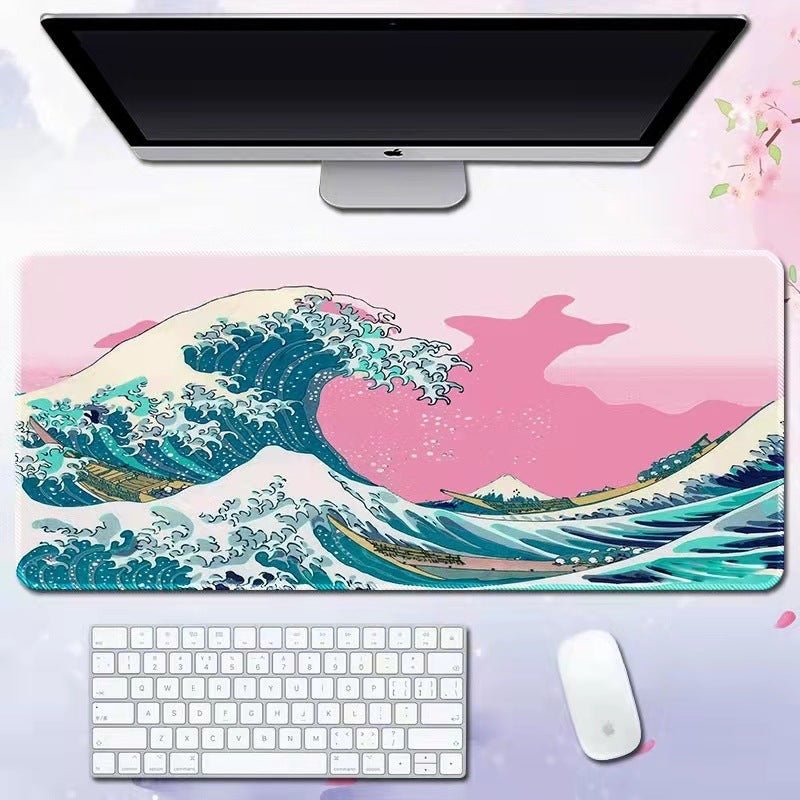 Wave mouse pad advertising game keyboard pad desk pad - GoTypical