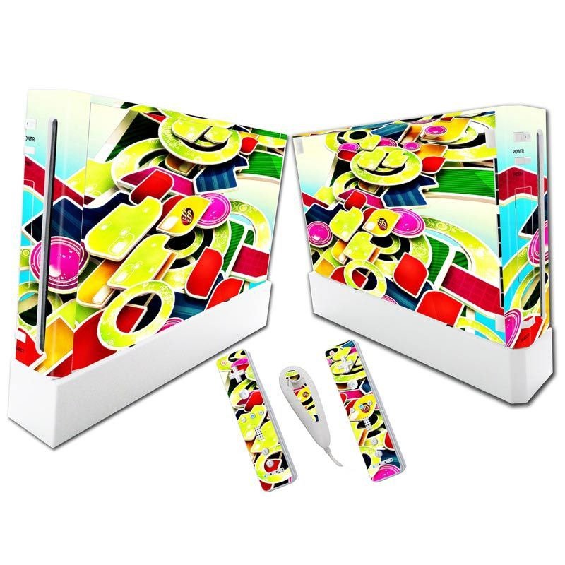 WII game console full body sticker controller film protective film fashionable sticker Skin Sticker - GoTypical